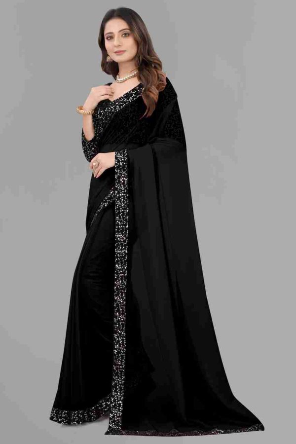 এক্সক্লুসিভ ওয়েটলেস জর্জেট  পার্টি শাড়ি